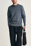SOLO crew neck | rund hals, slate blue (f)