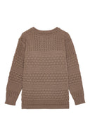 MACRO crew neck | rund hals, terra rose (f)