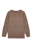 MACRO crew neck | rund hals, terra rose (f)