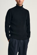FENDER sweater | høj hals, navy blue (f)