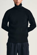 FENDER sweater | høj hals, navy blue (f)