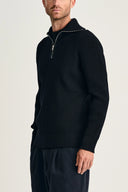 FENDER short zip | kort lynlås, navy blue (f)