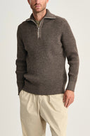 FENDER short zip | kort lynlås, terra-II brown
