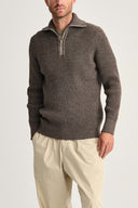 FENDER short zip | kort lynlås, terra-II brown