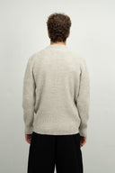FENDER crew neck | rund hals, natural melange white