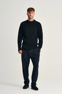 FENDER crew neck | rund hals, navy blue (f)