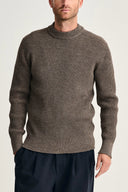 FENDER crew neck | rund hals, terra-II brown