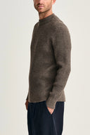 FENDER crew neck | rund hals, terra-II brown
