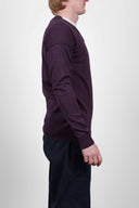 VERSION v-neck, purple melange