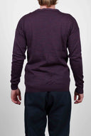 VERSION v-neck, purple melange