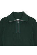 FENDER-III short zip | kort lynlås, thunder green (f)