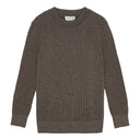 FENDER-III crew neck | rund hals, terra brown (f)