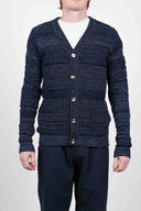 FLUX cardigan, blue static mix