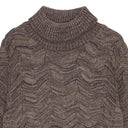 EPIGON-III sweater | høj hals, terra brown