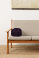 HAVEN blanket, deep purple melange