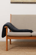 HAVEN blanket, grey-black melange