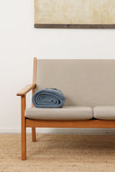 HAVEN blanket, steel blue mel