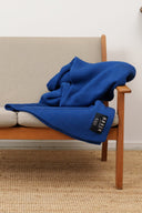 HAVEN blanket, royal blue melange
