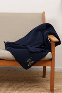 HAVEN blanket, faded navy blue