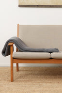 HAVEN blanket, pale grey melange