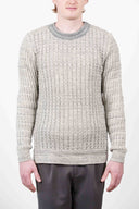 HYBRID crew neck, silicium mix