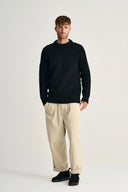 ROBUST crew neck | rund hals, black void (f)
