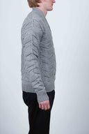 PARAGON shawl neck, concrete