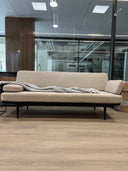 LOYAL blanket, raw white / black melange