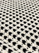 LOYAL blanket, raw white / black melange