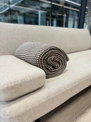 LOYAL blanket, natural white / auburn brown