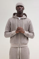 ROENTGEN 4J hoodie, taupe melange