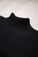 FISHERMAN sweater, black void