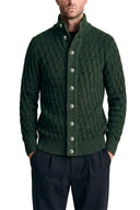 STARK cardigan, natural machine green