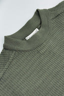 ROENTGEN-II crew neck | rund hals, natural green (f)