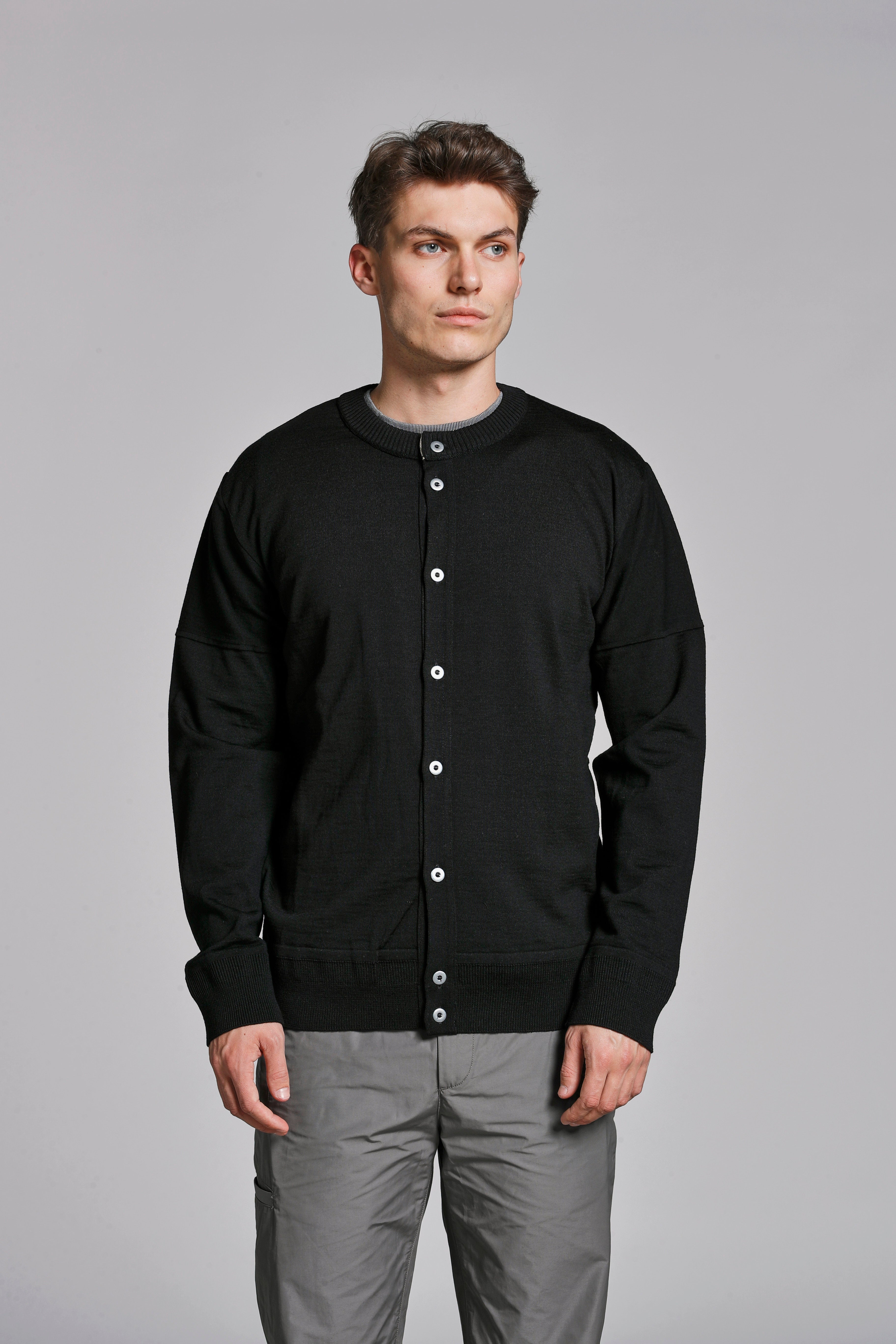 INTRO-II cardigan, black void (f)