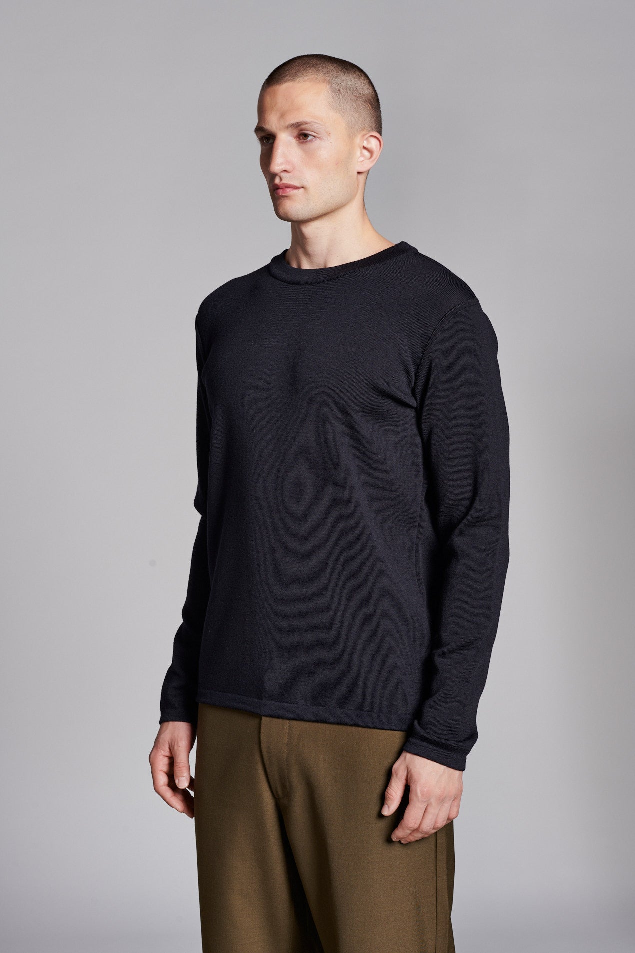 MARINE crew neck | rund hals, navy blue (f) – S. N. S. HERNING